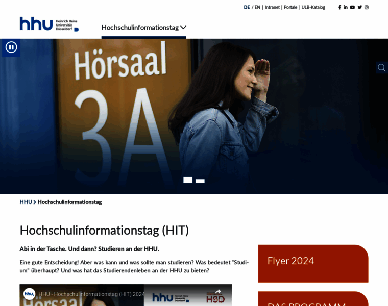 Hochschulinformationstag.de thumbnail