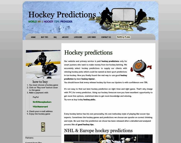 Hockey-predictions.com thumbnail