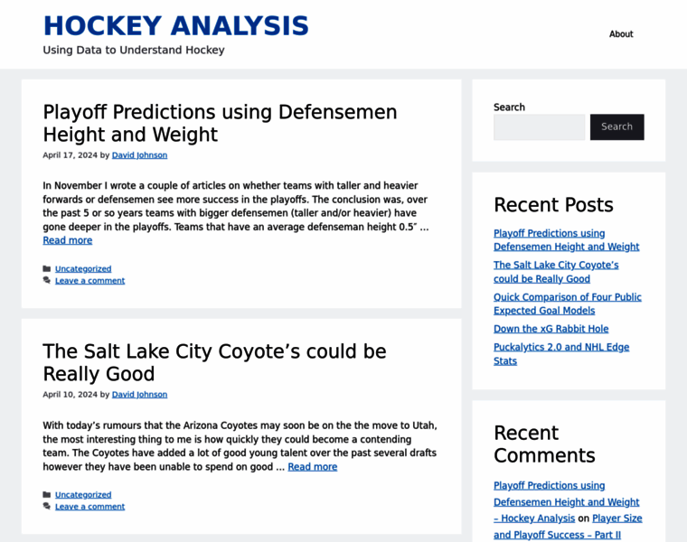 Hockeyanalysis.com thumbnail