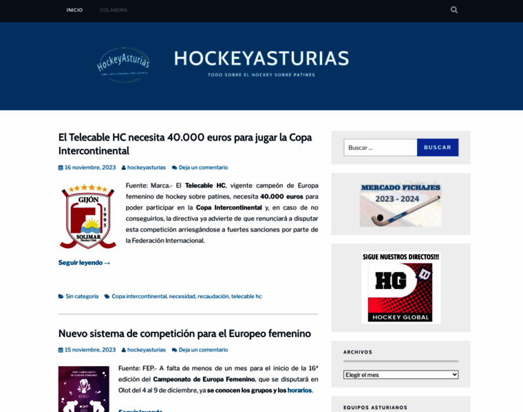 Hockeyasturias.com thumbnail