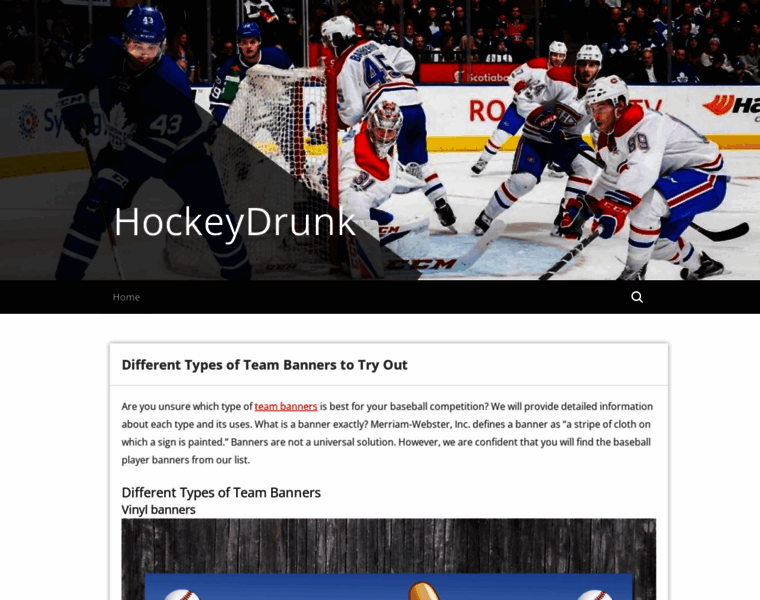 Hockeydrunk.com thumbnail