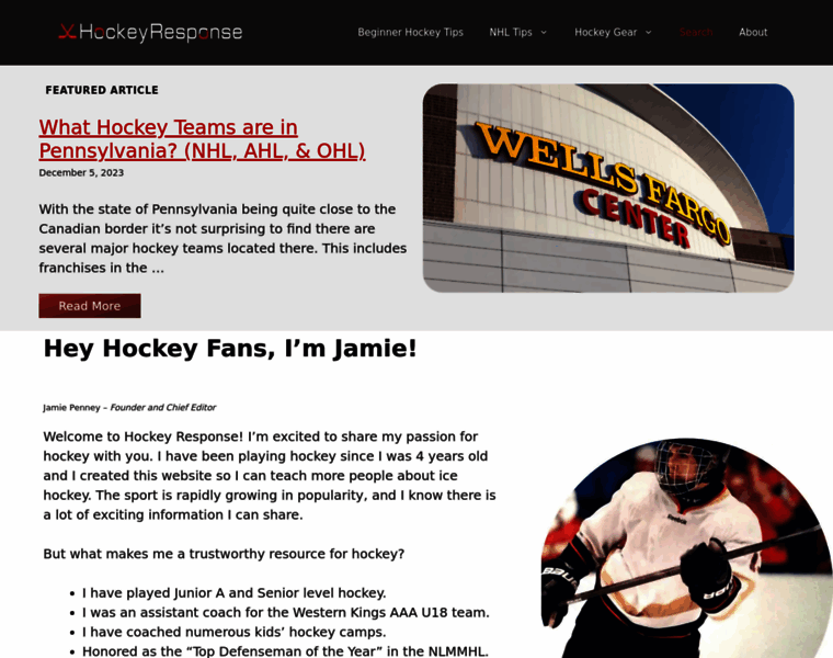 Hockeyresponse.com thumbnail