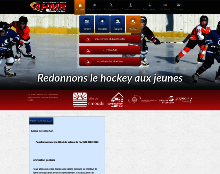 Hockeyrimouski.qc.ca thumbnail
