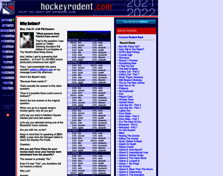Hockeyrodent.com thumbnail