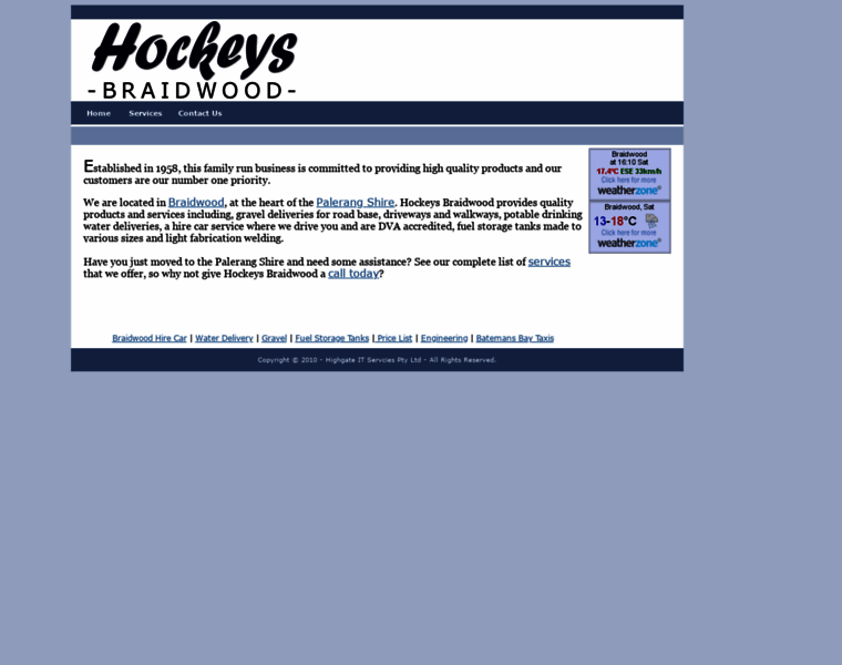 Hockeysbraidwood.com.au thumbnail