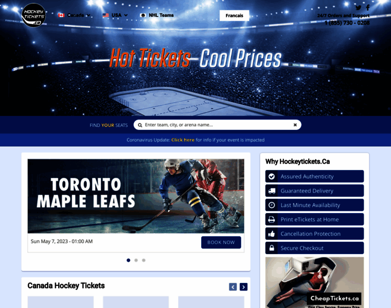 Hockeytickets.ca thumbnail