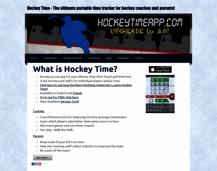 Hockeytimeapp.com thumbnail