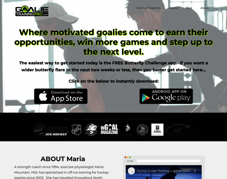 Hockeytrainingpro.com thumbnail