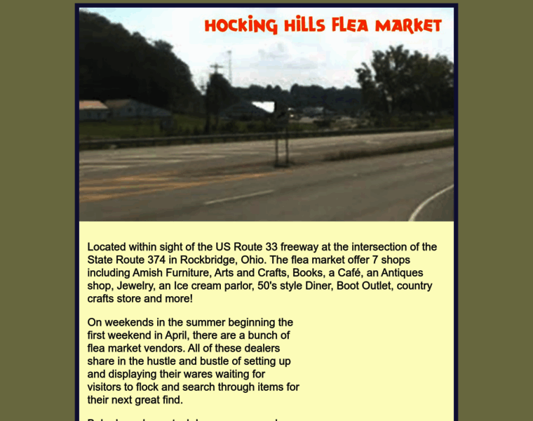 Hockinghillsfleamarket.com thumbnail