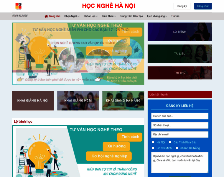 Hocnghehanoi.edu.vn thumbnail