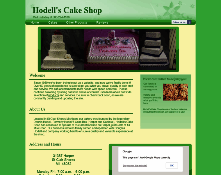 Hodellscakeshop.com thumbnail