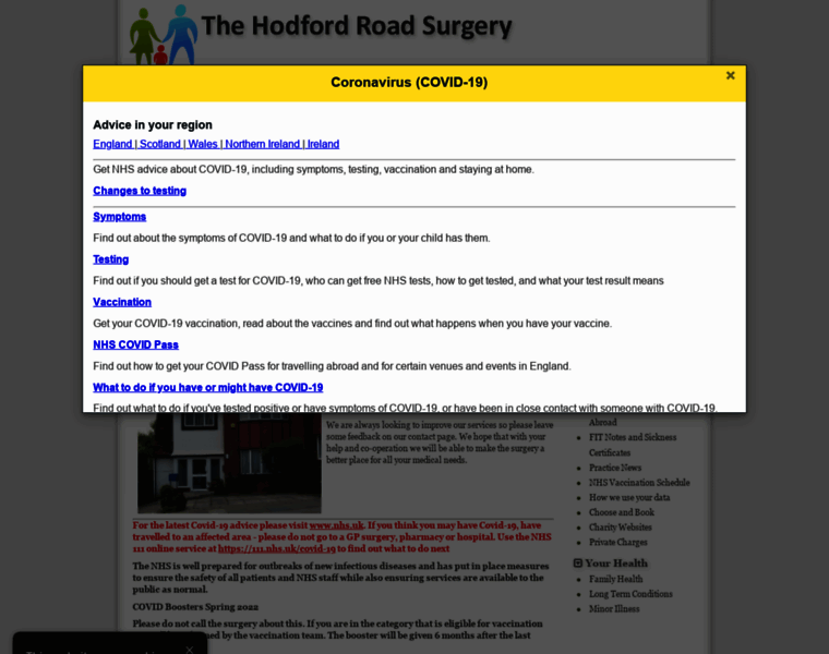 Hodfordroadsurgery.co.uk thumbnail