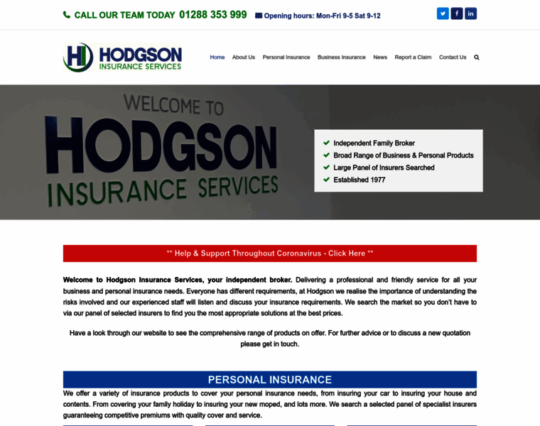 Hodgsoninsurance.co.uk thumbnail
