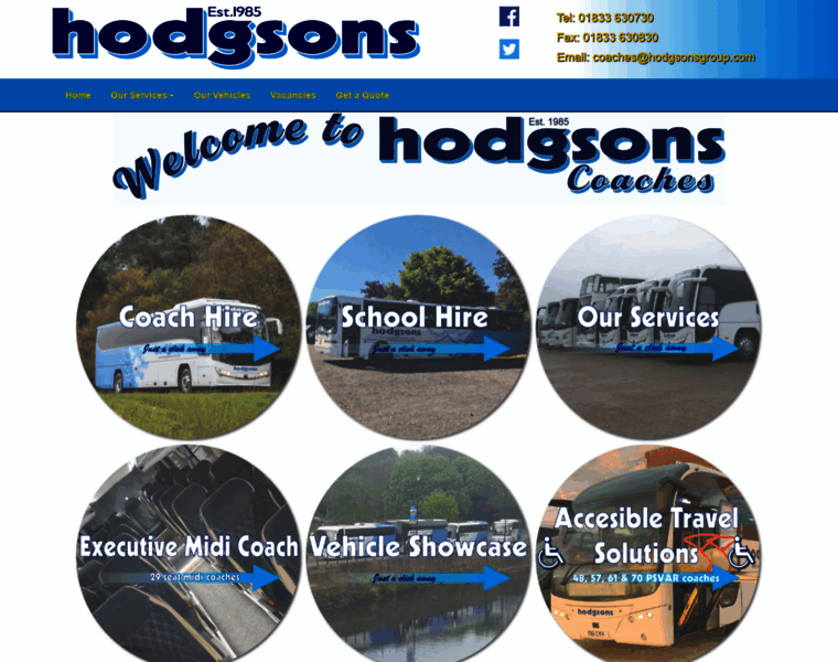 Hodgsonscoaches.com thumbnail