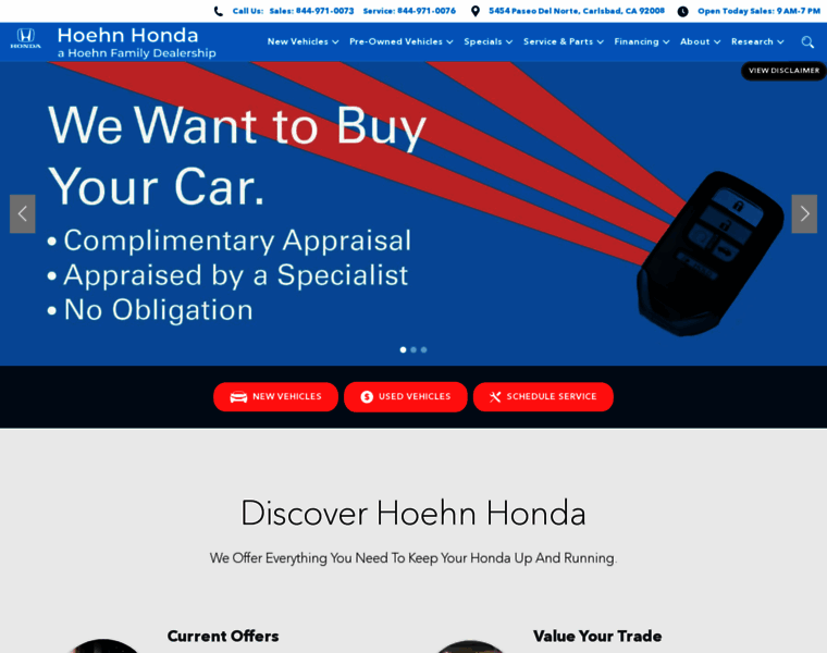 Hoehnhonda.com thumbnail
