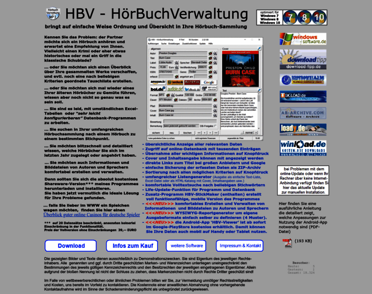 Hoerbuchverwaltung.de thumbnail