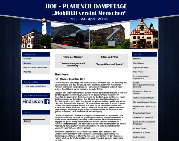 Hof-plauener-dampftage.de thumbnail
