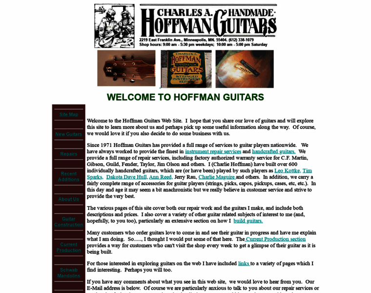 Hoffmanguitars.com thumbnail