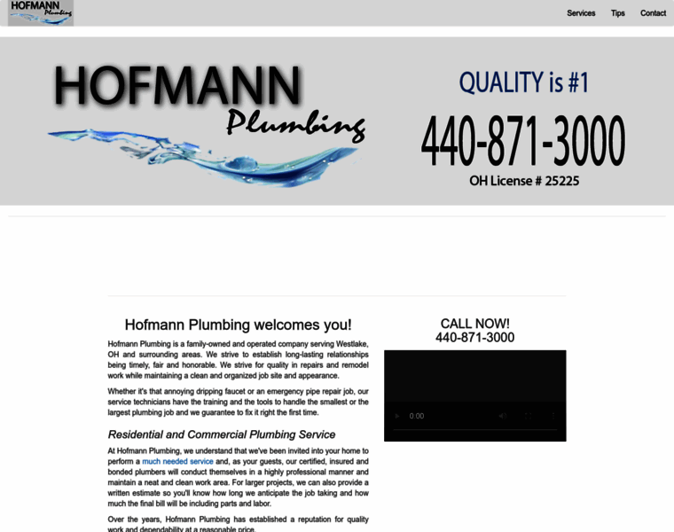 Hofmannplumbing.com thumbnail