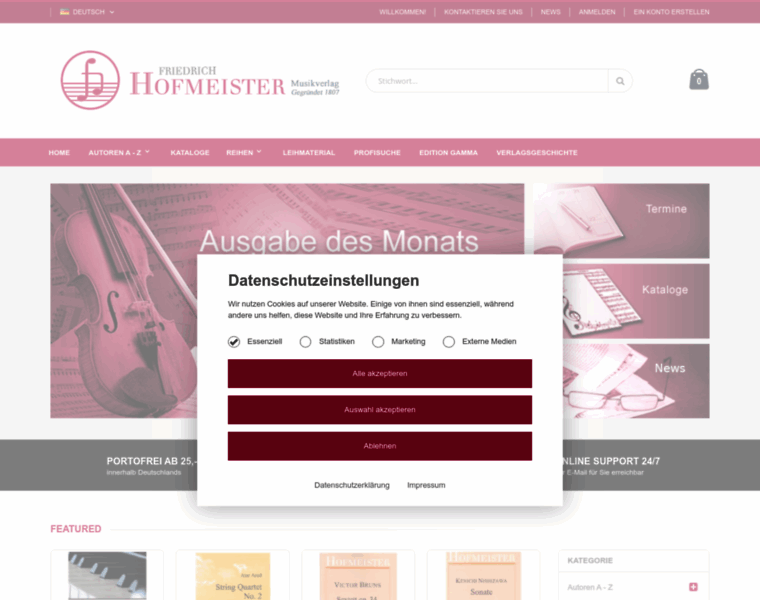 Hofmeister-musikverlag.com thumbnail