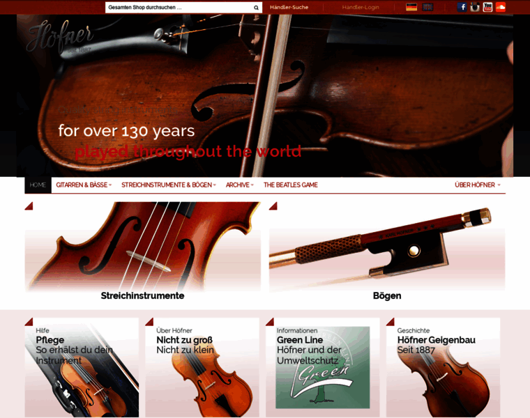 Hofner-strings-bows.com thumbnail