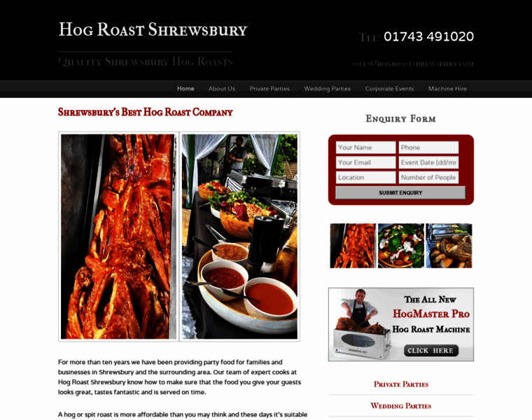 Hogroastshrewsbury.com thumbnail