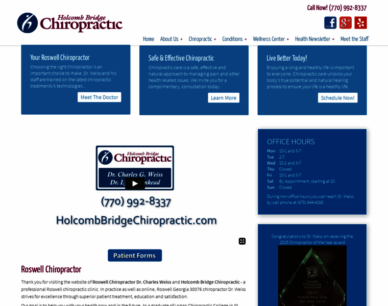 Holcombbridgechiropractic.com thumbnail