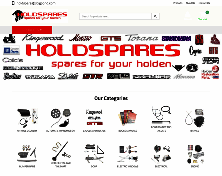 Holdspares.com.au thumbnail