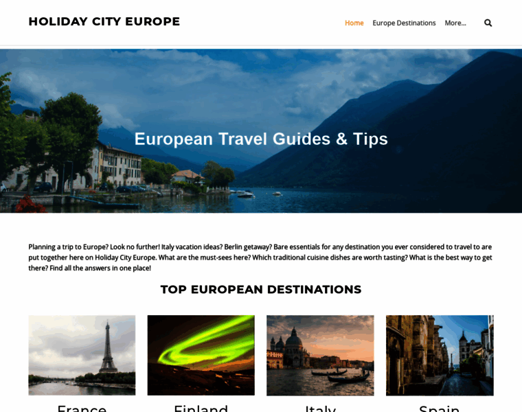 Holidaycityeurope.com thumbnail