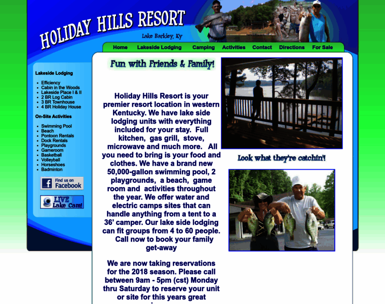 Holidayhillsresort.com thumbnail