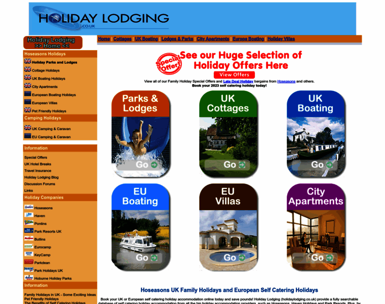 Holidaylodging.co.uk thumbnail