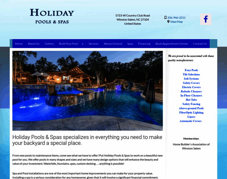 Holidaypoolsnc.com thumbnail