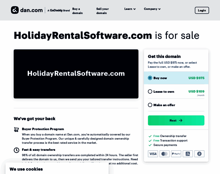 Holidayrentalsoftware.com thumbnail