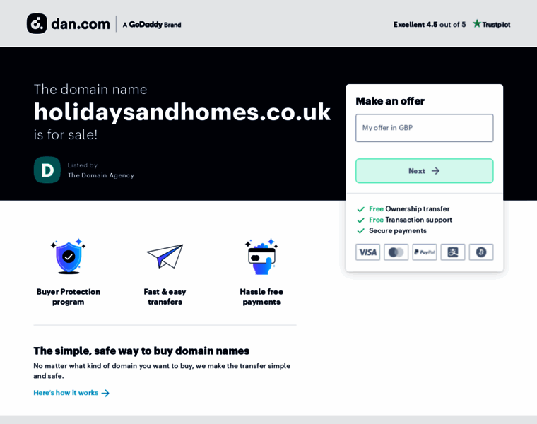 Holidaysandhomes.co.uk thumbnail