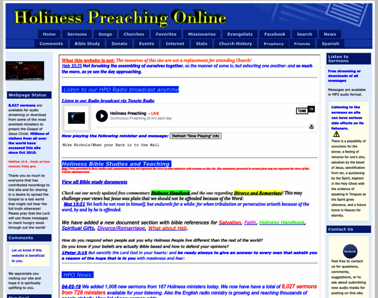 Holiness-preaching.com thumbnail