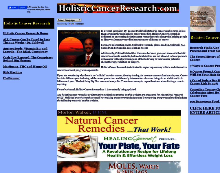 Holisticcancerresearch.com thumbnail