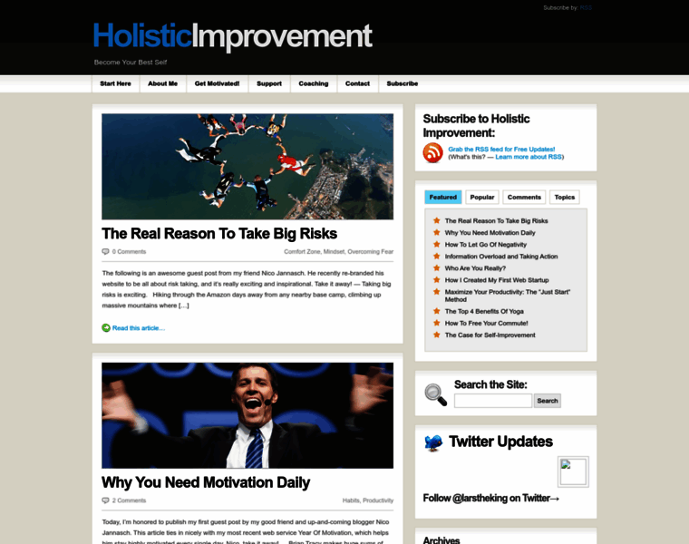 Holisticimprovement.com thumbnail