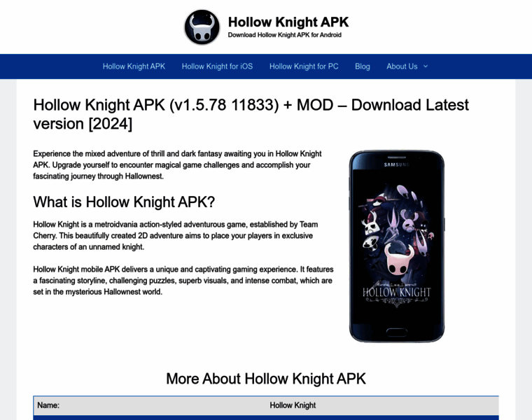 Hollowknightapk.com thumbnail
