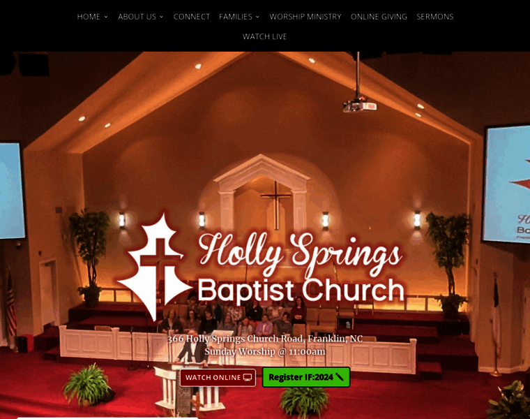 Hollyspringsbaptist.org thumbnail