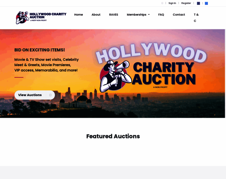 Hollywoodcharityauction.com thumbnail