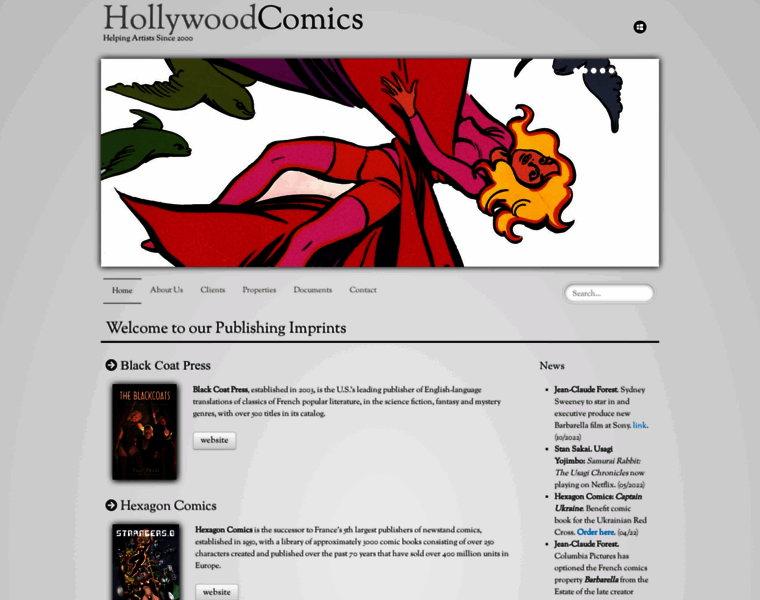Hollywoodcomics.com thumbnail