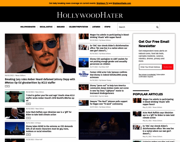 Hollywoodhater.com thumbnail