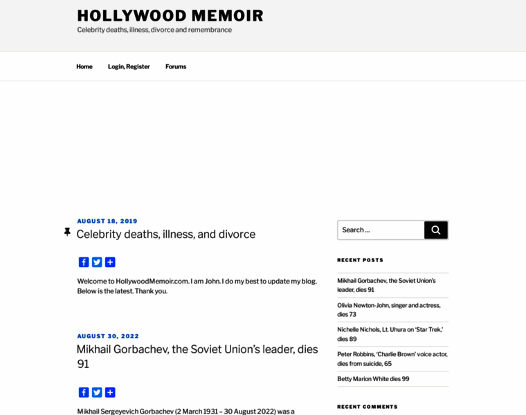 Hollywoodmemoir.com thumbnail