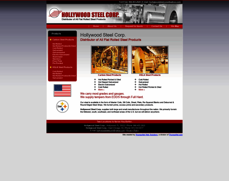 Hollywoodsteelcorp.com thumbnail