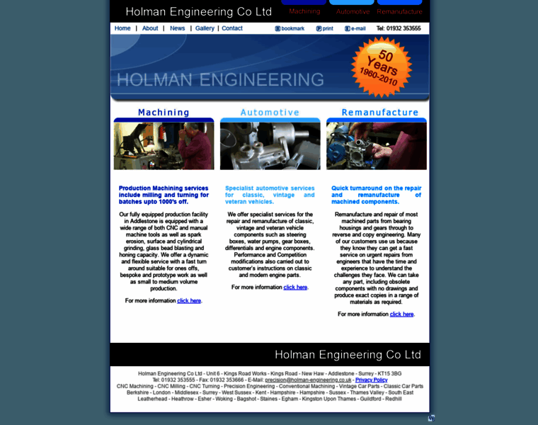 Holman-engineering.co.uk thumbnail