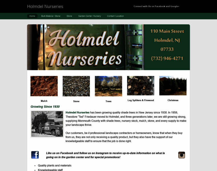 Holmdelnurseries.com thumbnail