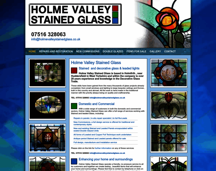 Holmevalleystainedglass.co.uk thumbnail