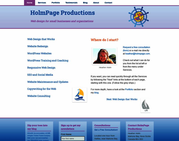 Holmpage.com thumbnail