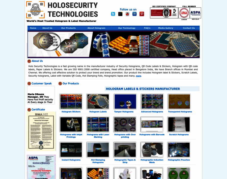 Holosecurity.com thumbnail