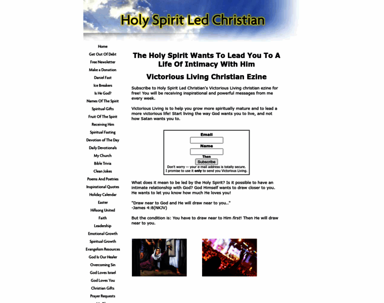 Holy-spirit-led-christian.com thumbnail
